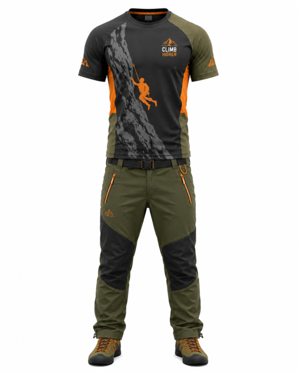 Custom Rock Climbing Apparel | Performance Climbing Shirt & Pants | Lightweight Outdoor Climbing Gear - Copy