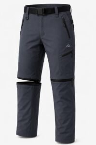 Men's Convertible Zip-Off Hiking Pants – Lightweight Outdoor 2-in-1 Convertible Cargo Trouse