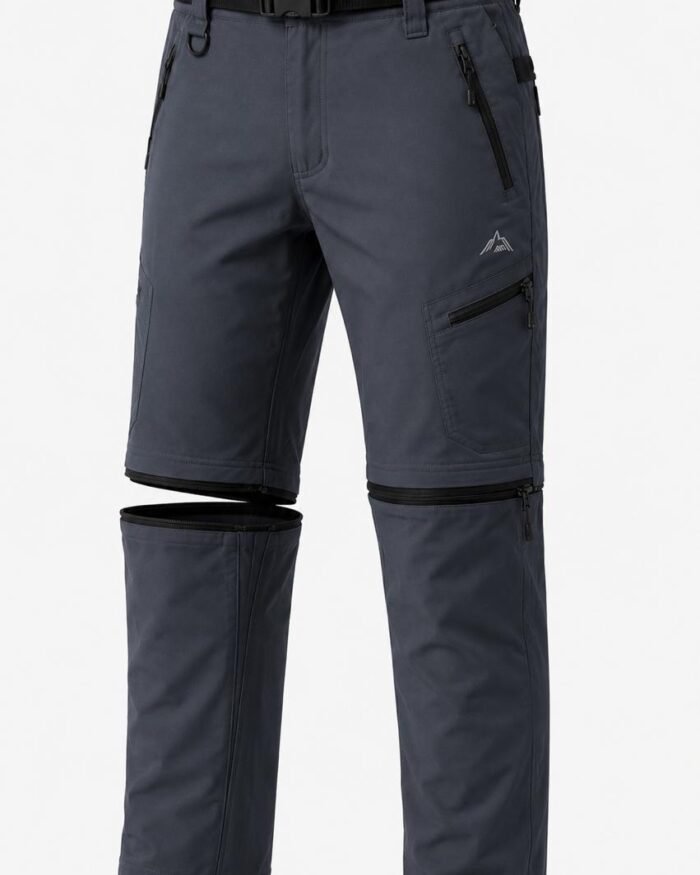 Men's Convertible Zip-Off Hiking Pants – Lightweight Outdoor 2-in-1 Convertible Cargo Trouse