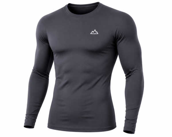 Men's Thermal Base Layer Shirt Best Outdoor – Long Sleeve Moisture - Wicking Athletic Top for Hiking & Camping Sportswear